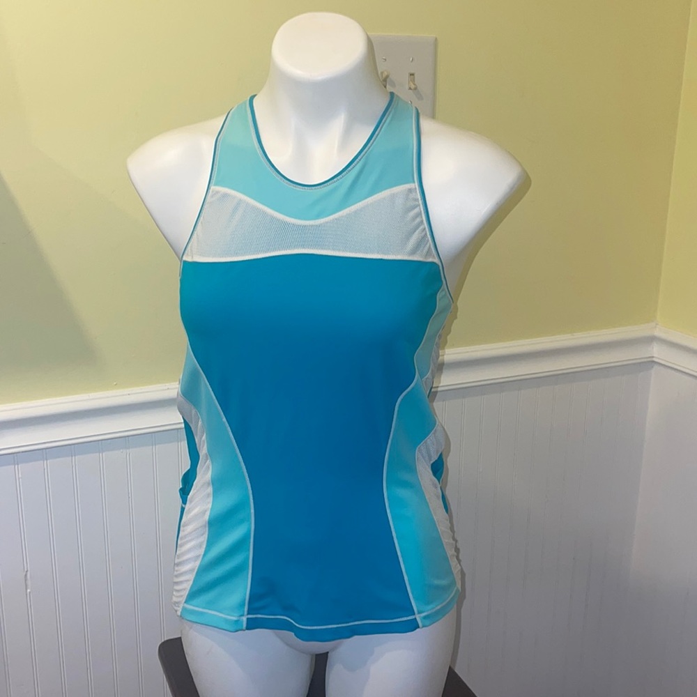 De Soto Sport Carrera ladies TriathlonTop. Size large. Turquoise. Perfor…